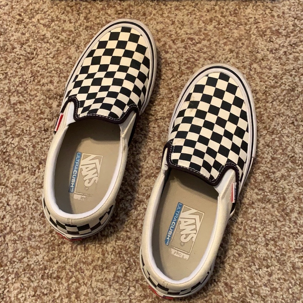 Slightly worn Vans